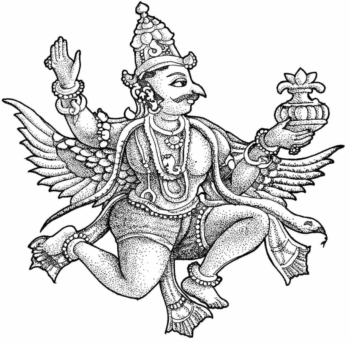 Индуистская божество Гаруда