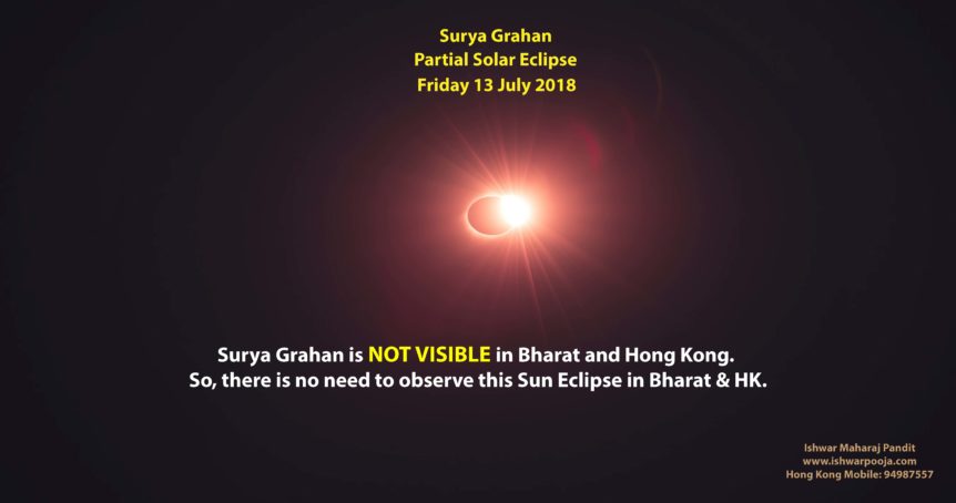 Partial Solar Eclipse 13 July 2018